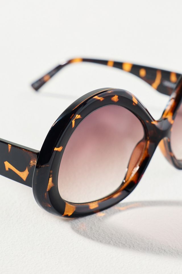 By Anthropologie Funky Oversized Round Sunglasses #2