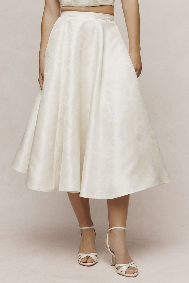 V. Chapman x Anthropologie Weddings Carolena Midi Skirt #1