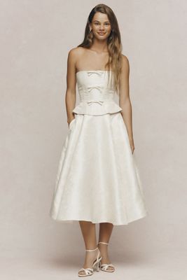 V. Chapman x Anthropologie Weddings Carolena Midi Skirt