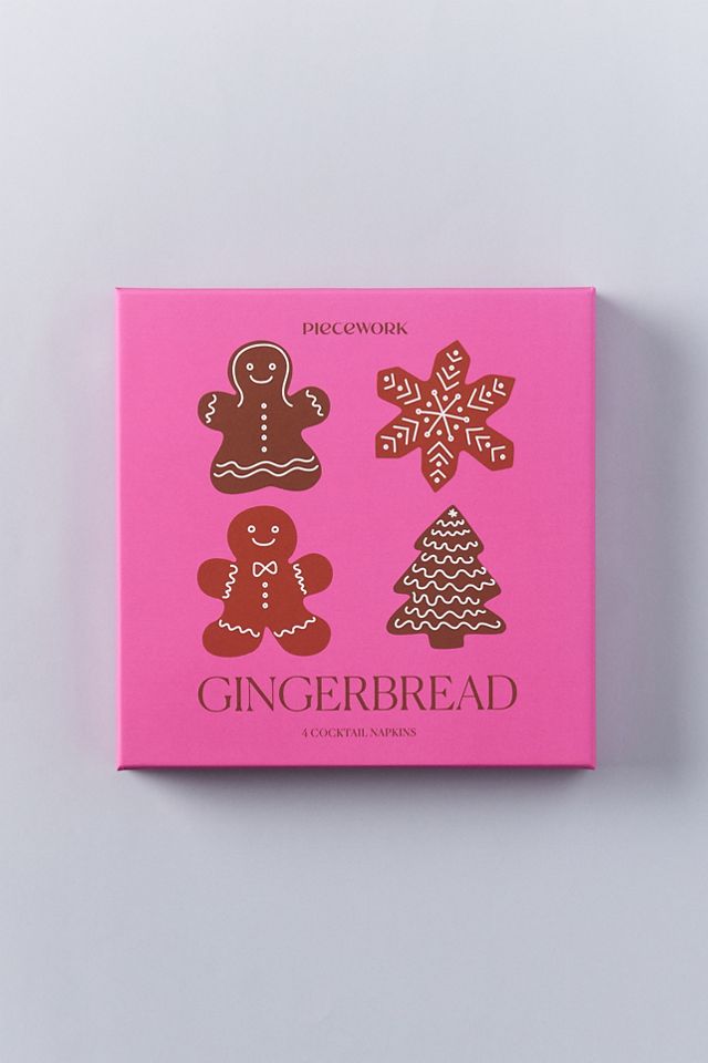 Piecework Holiday Cocktail Napkins, Set of 4 #1
