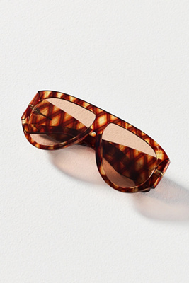 I-sea Flat Top Aviator Sunglasses In Brown