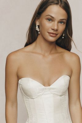 V. Chapman x Anthropologie Weddings Carolena Bustier Top