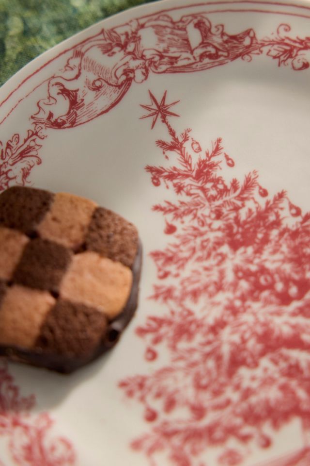 Red Tannenbaum Stoneware Side Plate #1