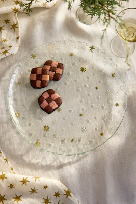 Terrain Starry Glass Serving Platter In Multicolor