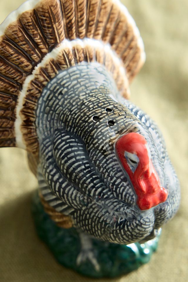 Turkey Stoneware Salt + Pepper Shakers #1