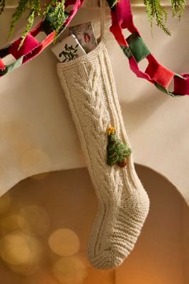 Holiday Icon Knitted Wool Stocking