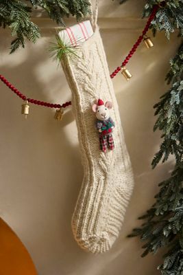 Terrain Felt Critter Knitted Wool Stocking