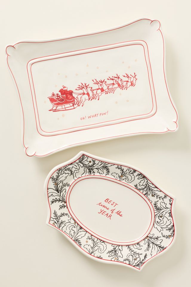 Molly Hatch Stoneware Holiday Platter #4