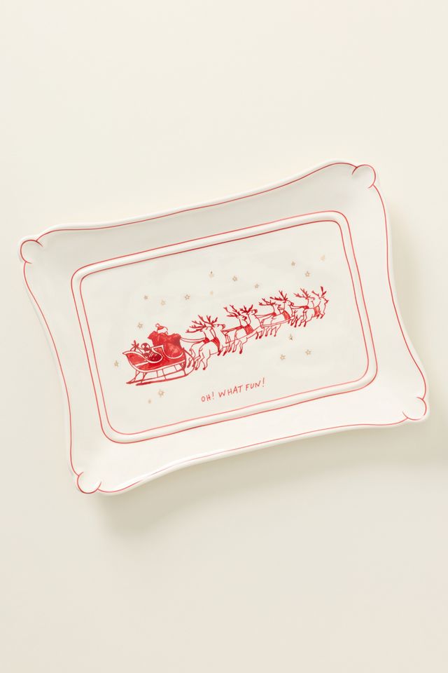 Molly Hatch Stoneware Holiday Platter #1
