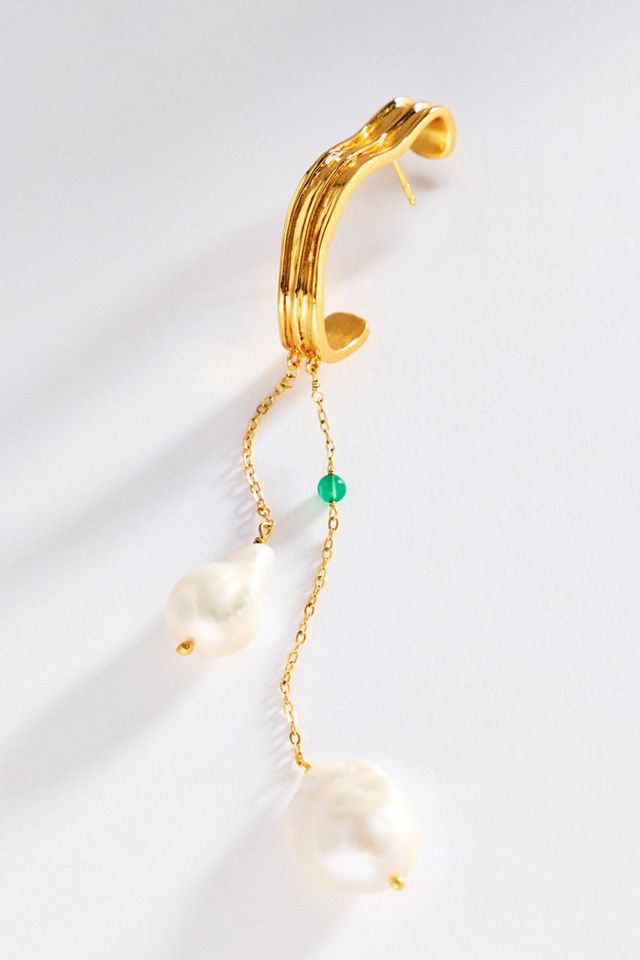 Bohème by Véro Dune Pearl Drop Earrings #1