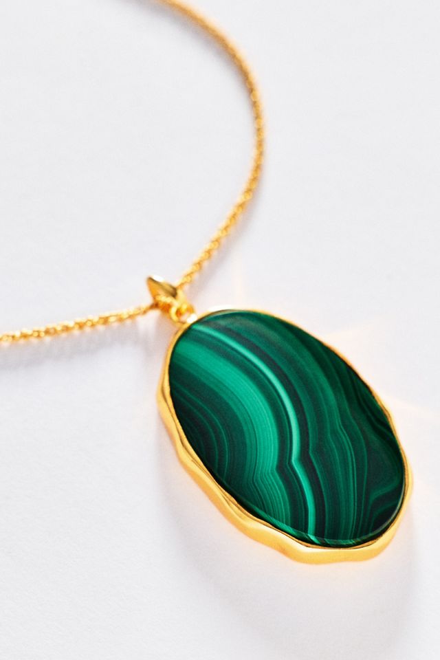 Bohème by Véro Amazonia Necklace with Stone Malachite #1