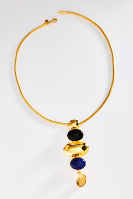 Boheme By Vero Istanbul Drop Necklace In Gold