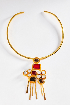 Boheme By Vero Nefertiti Drop Necklace In Gold