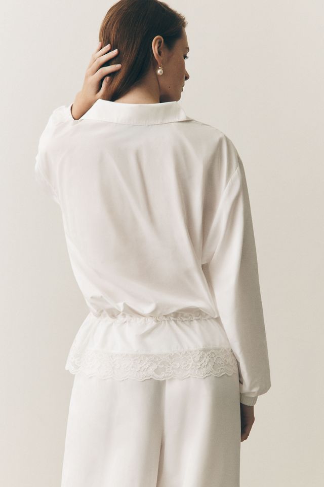 Mare Mare Lace-Trim Windbreaker #3