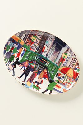 Holiday in the City Stoneware Platter
