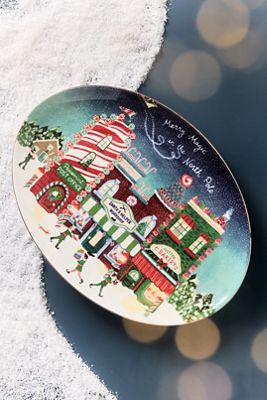 Holiday in the City Stoneware Platter