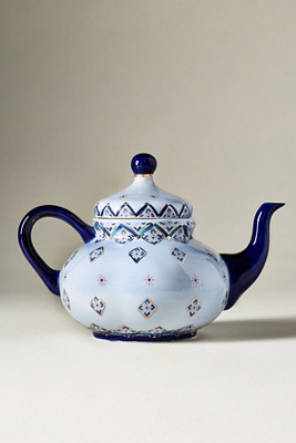 Anthropologie stoneware teapot from the Suleika Jaouad and Jon Batiste collection
