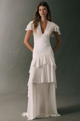 De La Vali x Anthropologie Weddings Alcina Maxi Dress