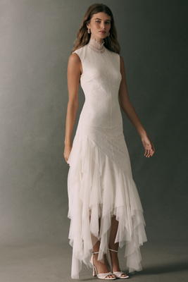 De La Vali X Anthropologie Weddings Morwen Maxi Dress In White