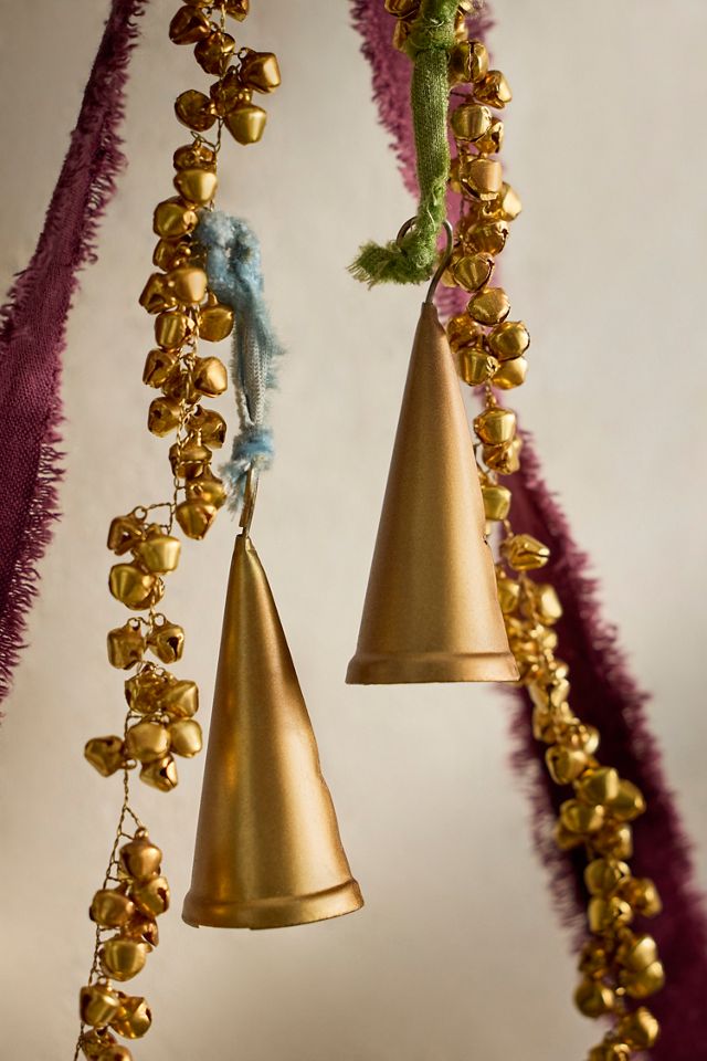 Golden Jingle Bells Garland #2