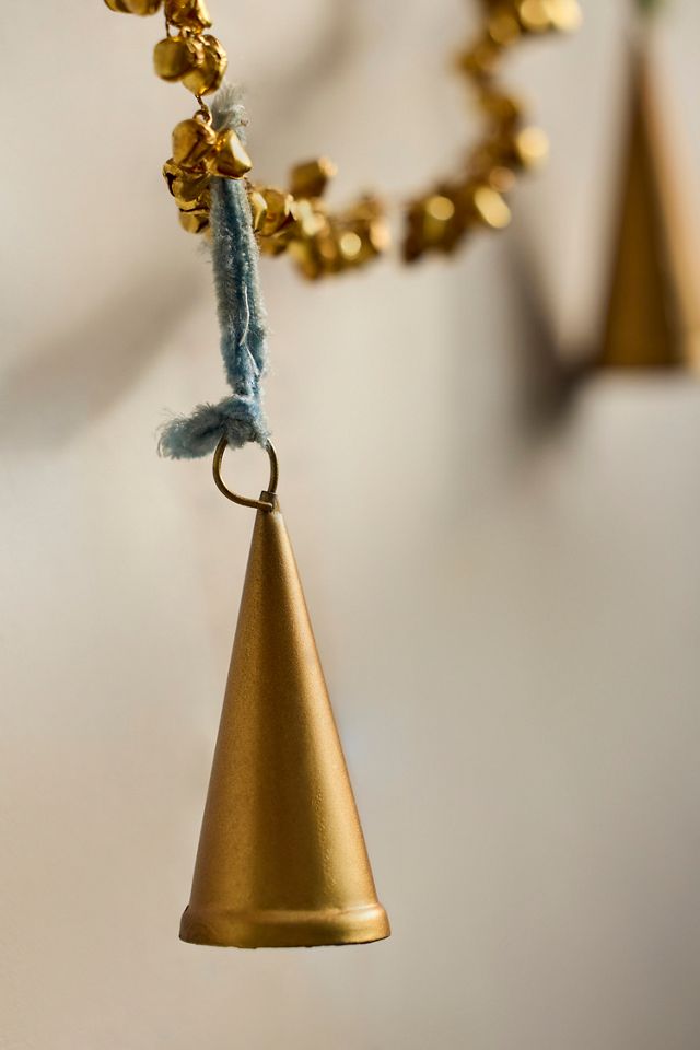 Golden Jingle Bells Garland #3