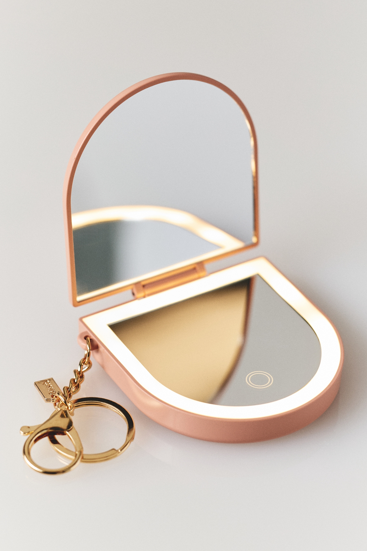 Kitsch Compact Mirror Keychain