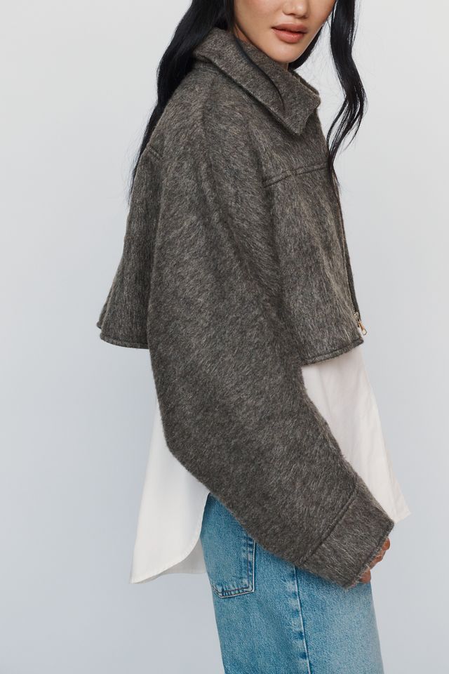 By Anthropologie Wool Blend Cropped Sweater #1