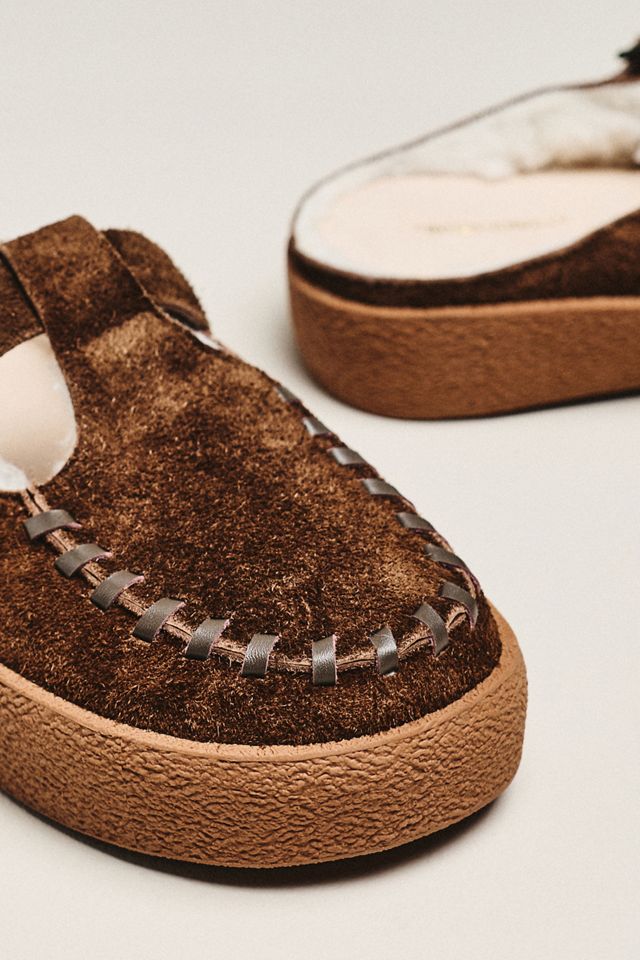 Intentionally Blank Textmsg Suede & Shearling Clog #2