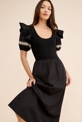 cleobella black dress Annika Midi Dress – Kay Unger main image 1