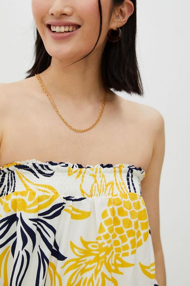 Pineapple Flounced Maxi Dress #2
