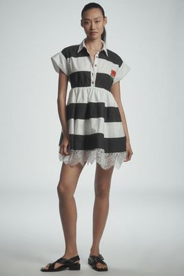 long-sleeve tie-front mini shirt dress plenty by tracy reese Plenty by Tracy Reese Long-Sleeve Ruched Mini Dress