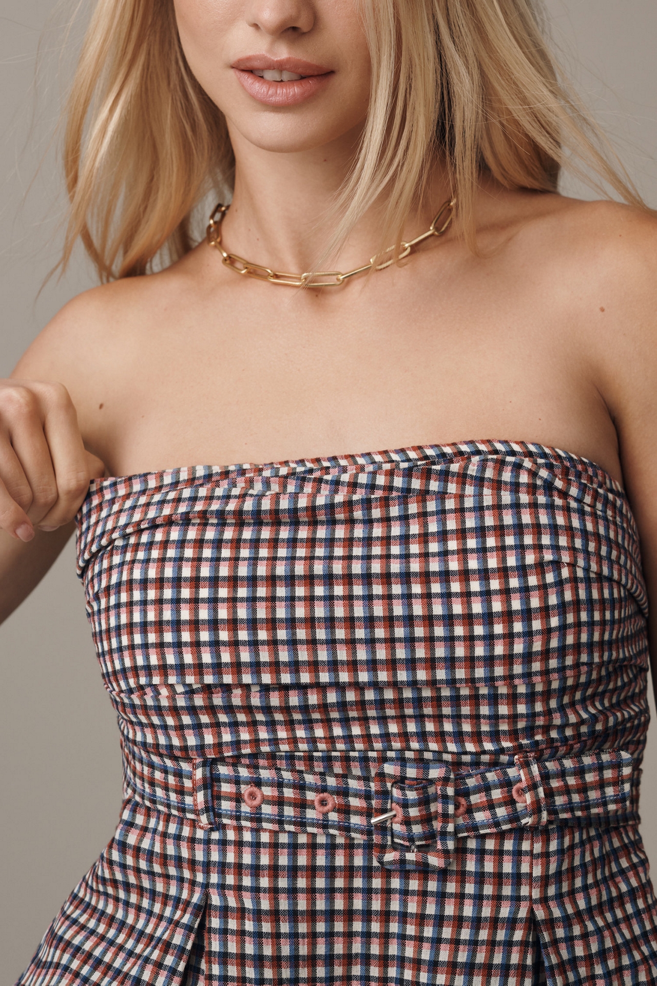 Maeve Strapless Belted Tube Top