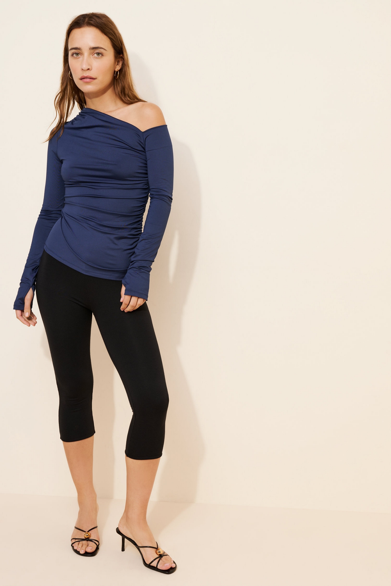 Nia Cleo Off-The-Shoulder Long Sleeve Top