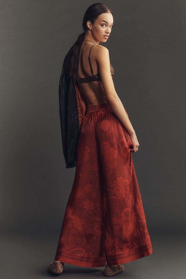 FARM Rio Printed Wide-Leg Pants #1
