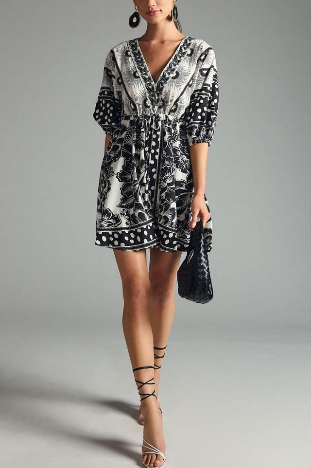 FARM Rio Printed Puff Sleeve Mini Dress #3
