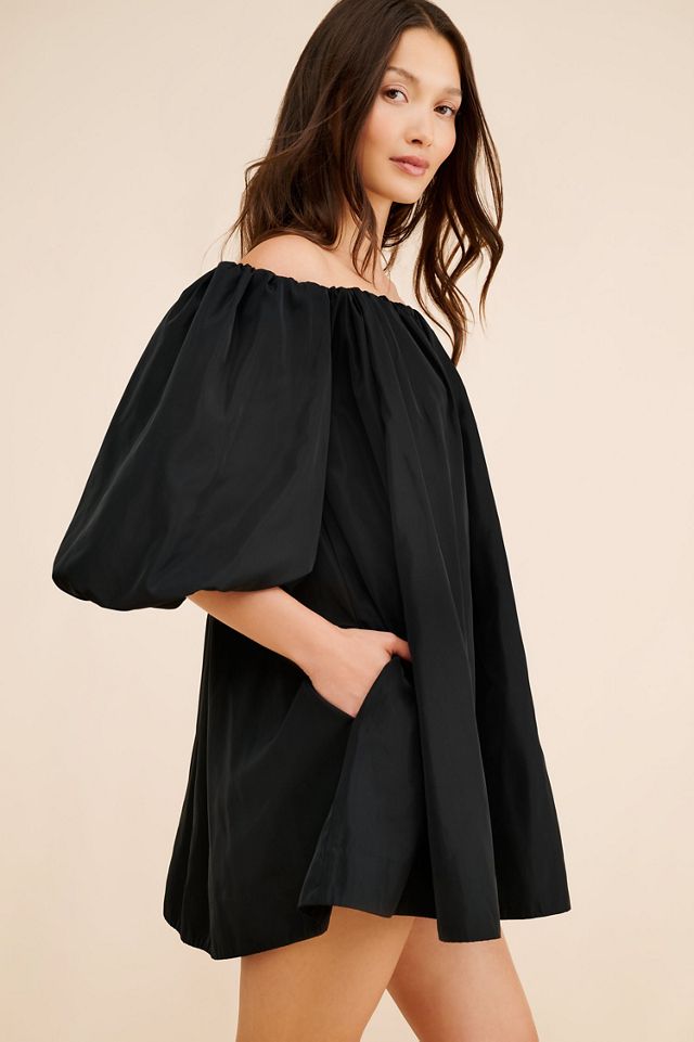 Mare Mare Puff-Sleeve Off-The-Shoulder Mini Dress #3