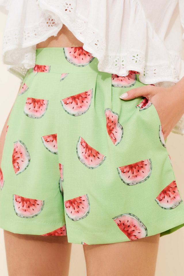 Hutch Printed Pleated Shorts #1