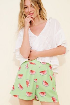 Hutch Printed Pleated Shorts