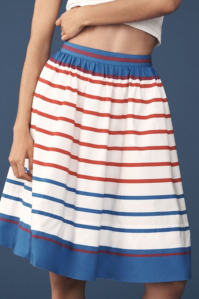 Maeve The Jacie Poplin Printed Knee-Length Skirt #2