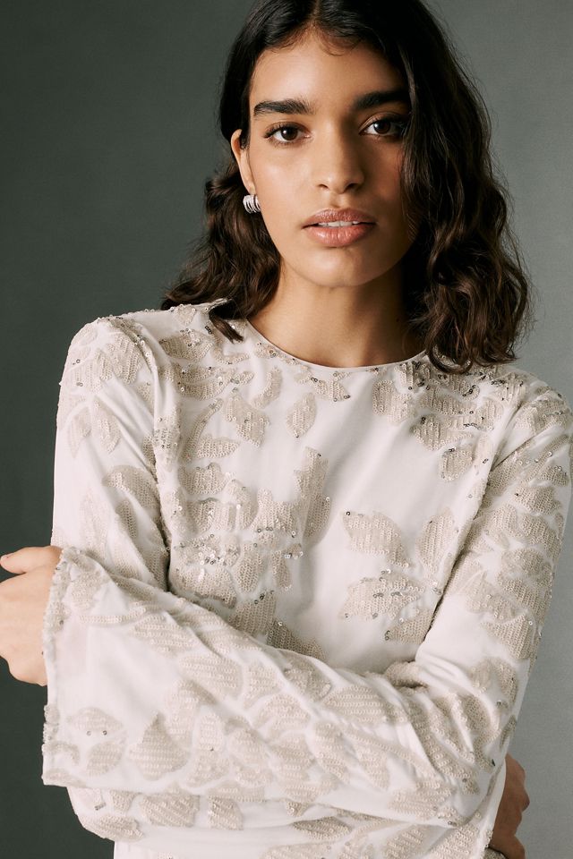 BHLDN Sequined Mini Dress #2