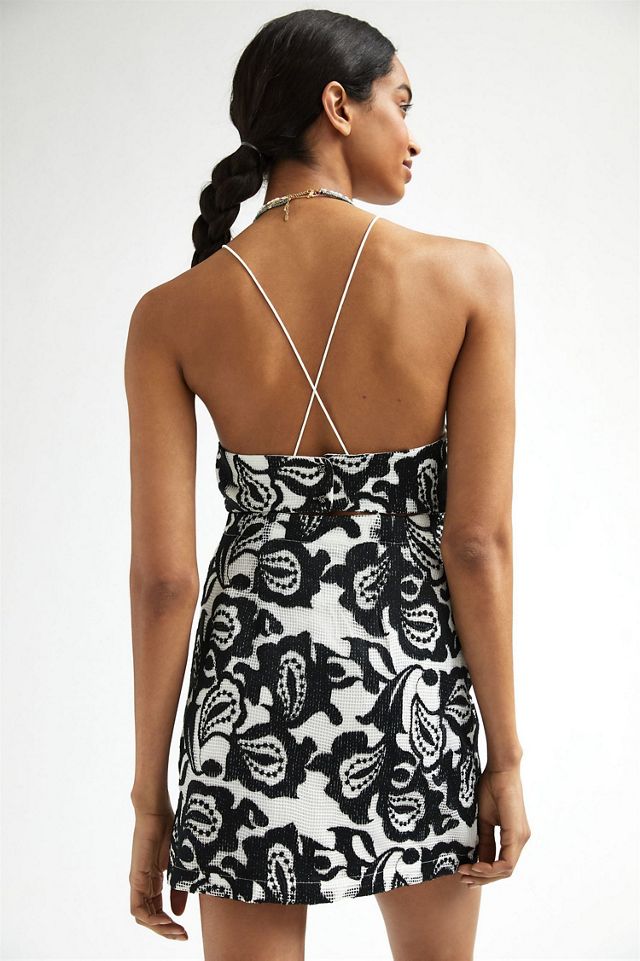 Floral Strappy Mini Dress #3