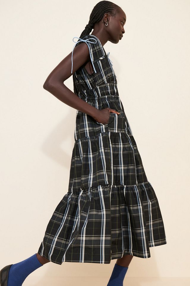 Scotch & Soda Gathered Taffeta Midi Dress #3