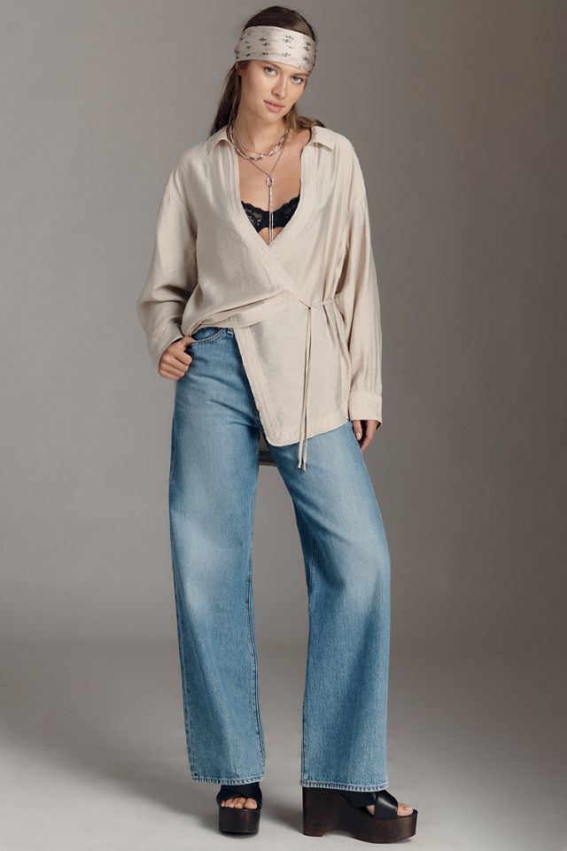 Pilcro Wrapped V-Neck Blouse #3