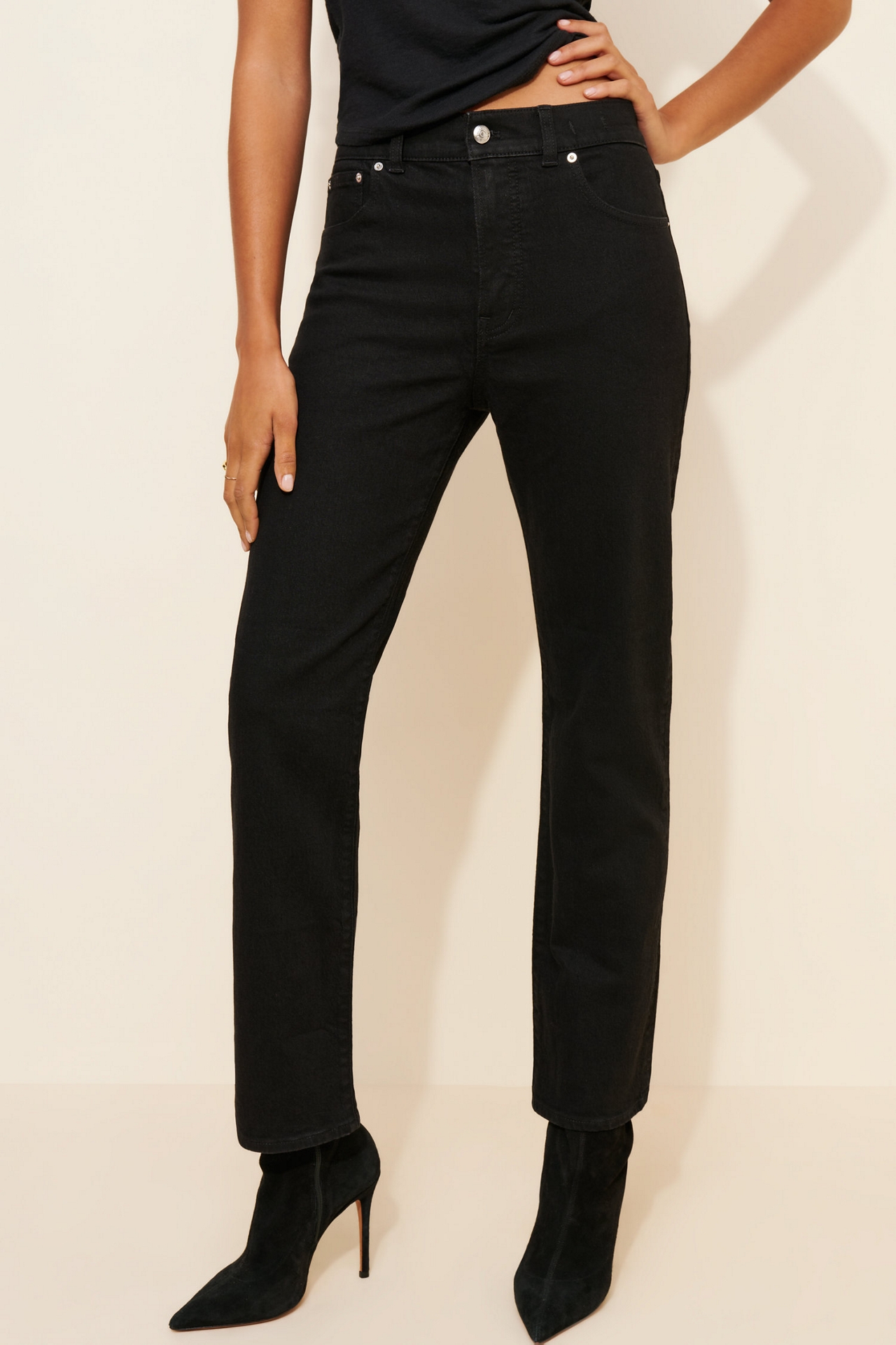 Madewell Longline Straight-Leg Jeans