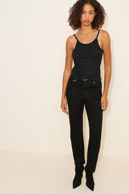 Madewell Longline Straight-Leg Jeans