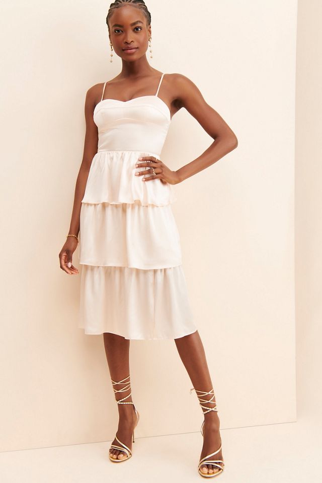 Amanda Uprichard Rosalia Tiered Dress #3