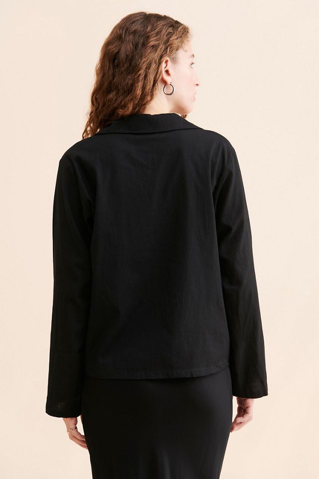 FRENCHMAUVE Juno Tie Front Shirt #1