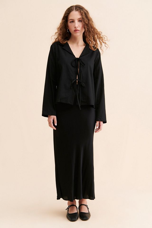 FRENCHMAUVE Juno Tie Front Shirt #3