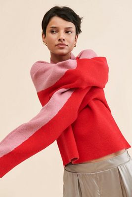 Saemdi Wave Mock Neck Pullover