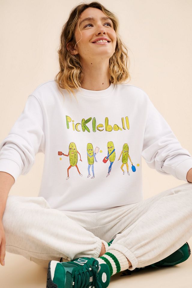 Unfortunate Portrait Pickleball Crewneck Sweatshirt #2